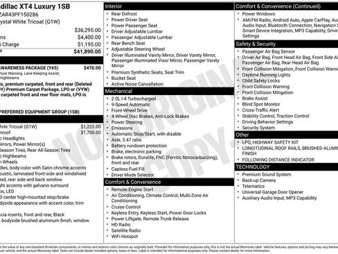 Used 2023 Cadillac XT4 Luxury w/ Driver Awareness Package FWD image 39
