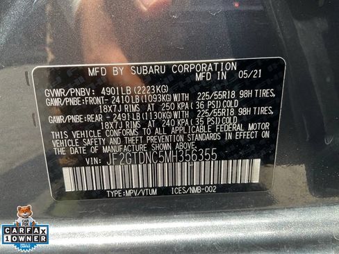 Used 2021 Subaru Crosstrek Hybrid w/ Moonroof Package w/Navigation AWD/4WD image 14