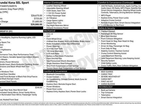 Certified 2026 Hyundai Kona SEL Sport image 29