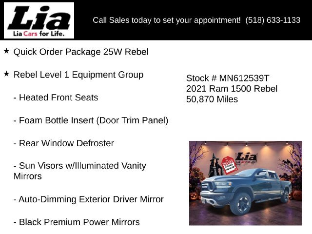 Used 2021 RAM 1500 Rebel w/ Rebel Level 1 Equipment Group AWD/4WD image 6