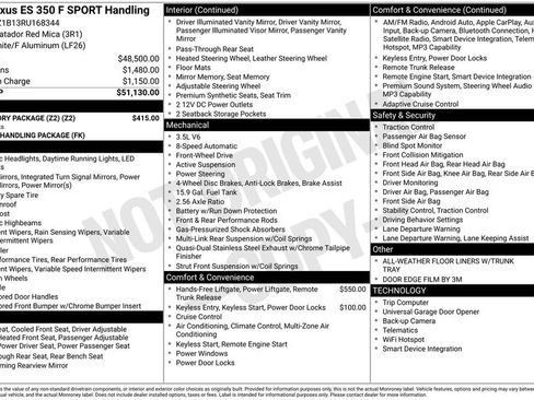 Used 2024 Lexus ES 350 F Sport w/ Accessory Package (Z2) FWD image 42