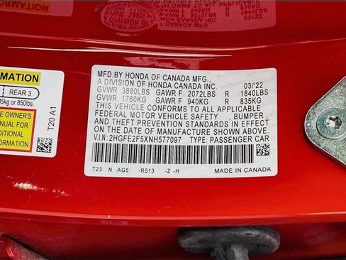 Used 2022 Honda Civic Sport image 29