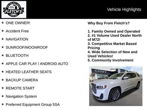 Used 2023 GMC Acadia Denali w/ Denali Ultimate Package AWD/4WD image 2