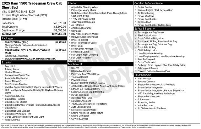 Used 2025 RAM 1500 Tradesman w/ Night Edition AWD/4WD image 15