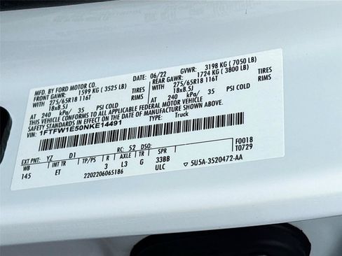Used 2022 Ford F150 Lariat w/ Equipment Group 501A Mid AWD/4WD image 31