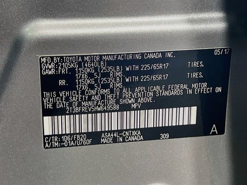 Used 2017 Toyota RAV4 LE w/ All Weather Liner Package AWD/4WD image 16