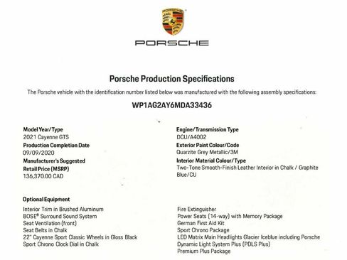 Used 2021 Porsche Cayenne GTS AWD/4WD image 2