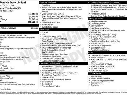 Used 2020 Subaru Outback Limited w/ Popular Package #2 image 12