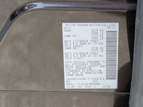 Used 2022 Nissan Pathfinder SL w/ Lighting Package (N92) FWD image 17