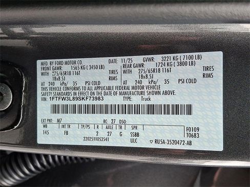 New 2025 Ford F150 XLT w/ Equipment Group 302A MID image 17