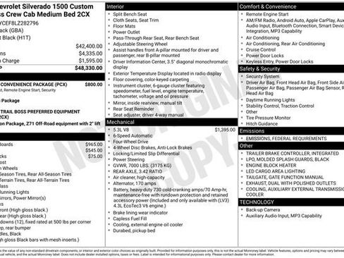 Used 2020 Chevrolet Silverado 1500 Custom Trail Boss w/ Custom Convenience Package image 19