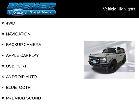 Certified 2021 Ford Bronco Black Diamond AWD/4WD image 9