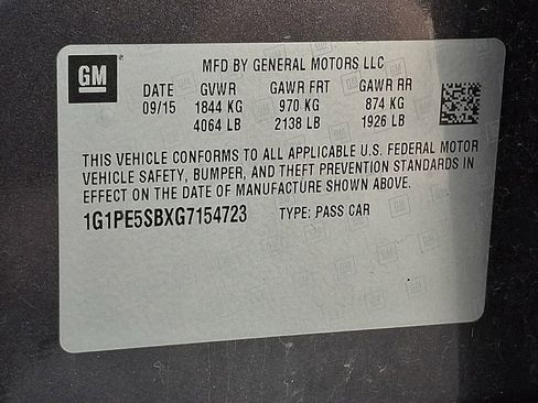 Used 2016 Chevrolet Cruze LT w/ Technology Package image 20