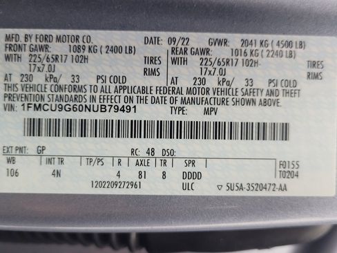 Used 2022 Ford Escape SE AWD/4WD image 33