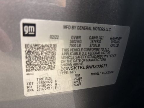 Used 2022 Chevrolet Tahoe High Country AWD/4WD image 32
