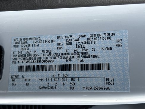 Used 2025 Ford F150 XLT w/ Equipment Group 302A MID image 34