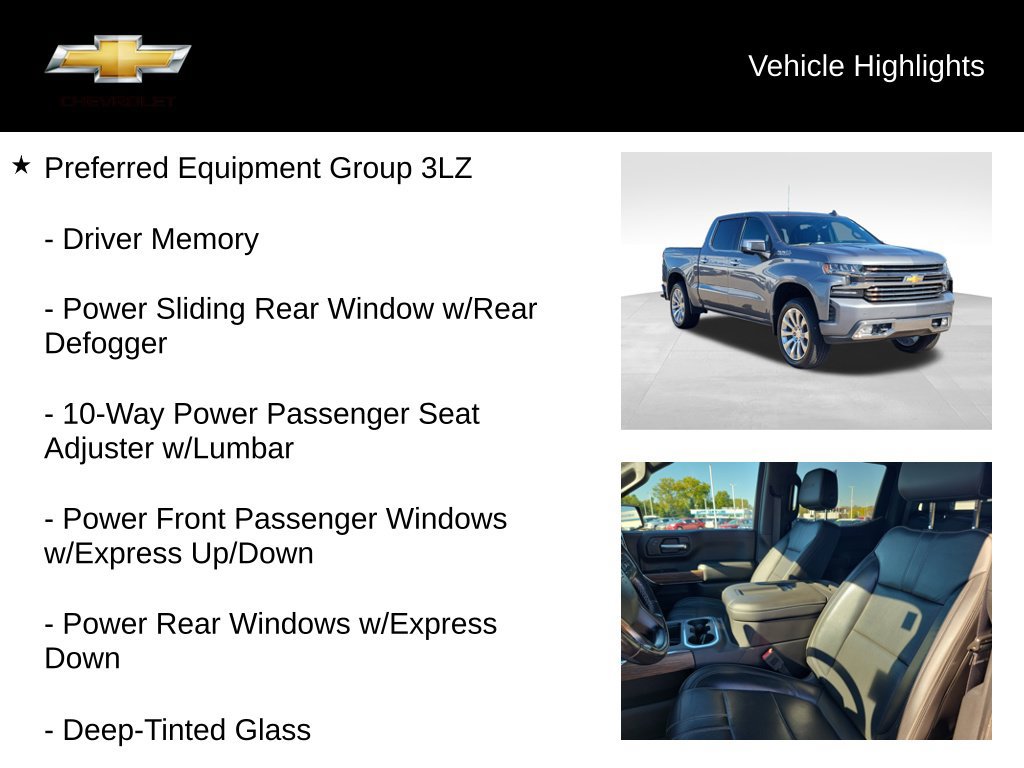 Used 2019 Chevrolet Silverado 1500 High Country w/ Technology Package AWD/4WD image 19