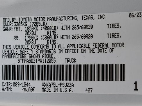 Used 2023 Toyota Tundra 1794 Edition AWD/4WD image 34