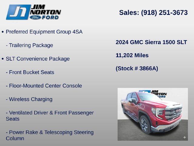 Used 2024 GMC Sierra 1500 SLT w/ SLT Premium Plus Package AWD/4WD image 17