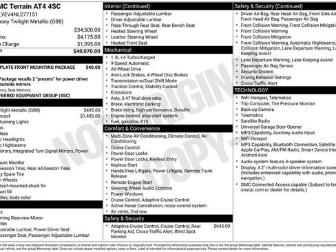 Used 2022 GMC Terrain AT4 AWD/4WD image 36