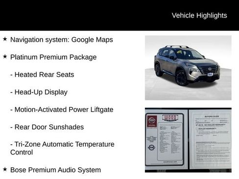 Used 2025 Nissan Rogue Platinum w/ Platinum Premium Package image 6