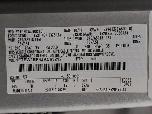 Used 2018 Ford F150 XLT w/ Equipment Group 302A Luxury AWD/4WD image 33