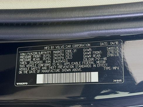Used 2018 Volvo XC60 T6 Inscription w/ Convenience Package AWD/4WD image 12
