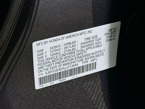 Used 2020 Acura MDX FWD w/ Technology Package image 12