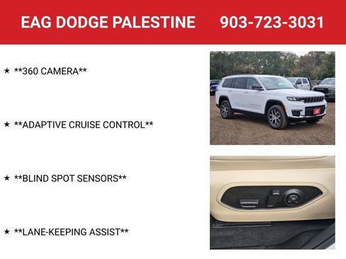 New 2025 Jeep Grand Cherokee L Limited w/ Luxury Tech Group II RWD image 8