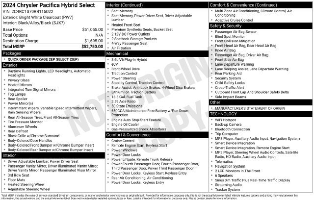 Used 2024 Chrysler Pacifica Limited FWD image 6