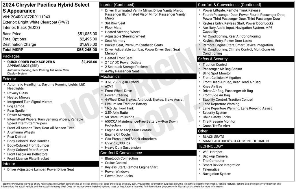 Used 2024 Chrysler Pacifica Limited FWD image 3