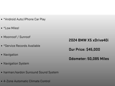 Used 2024 BMW X5 xDrive40i w/ Premium Package image 24