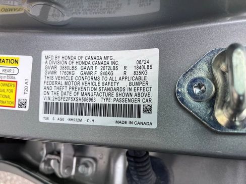 Certified 2025 Honda Civic Sport image 14