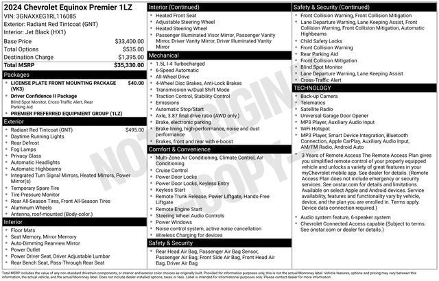 Used 2024 Chevrolet Equinox Premier AWD/4WD image 34