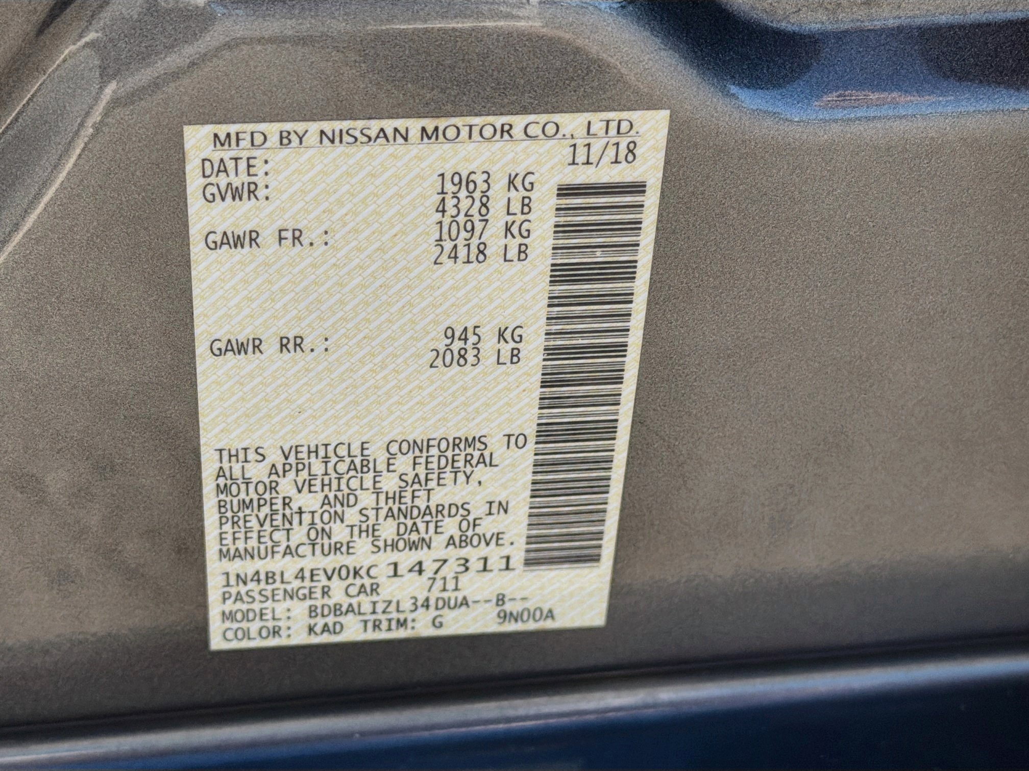 Used 2019 Nissan Altima 2.5 SL FWD image 44