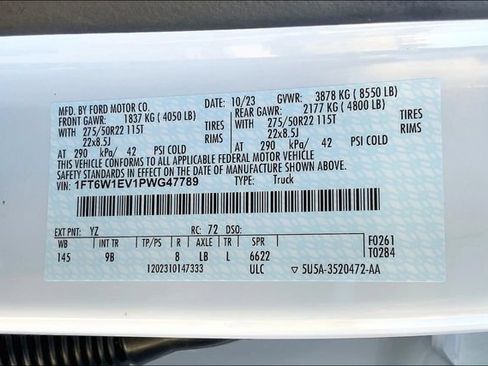 New 2023 Ford F150 Lightning Platinum AWD/4WD image 13