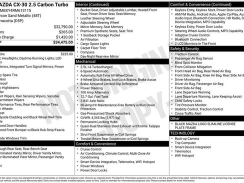 Used 2024 MAZDA CX-30 Carbon image 23