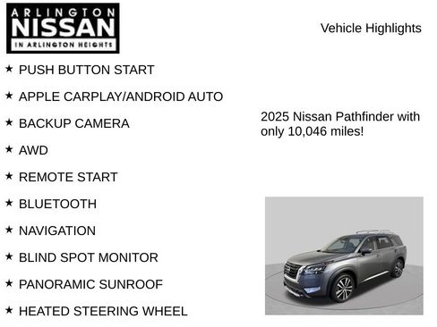 Certified 2025 Nissan Pathfinder Platinum w/ Cargo Package AWD/4WD image 8