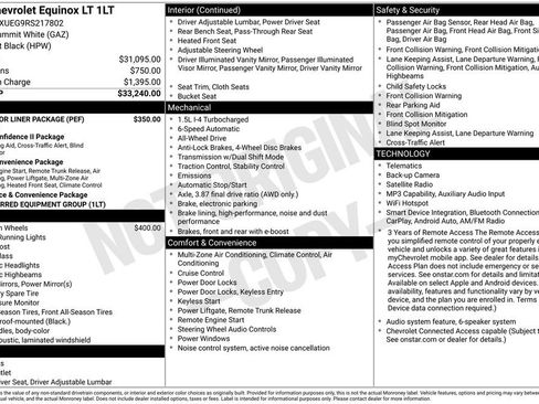 Used 2024 Chevrolet Equinox LT w/ LPO, Floor Liner Package AWD/4WD image 10
