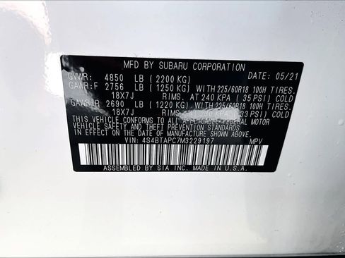 Used 2021 Subaru Outback Touring w/ Popular Package #2 image 32