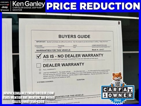 Used 2023 Chevrolet Traverse RS w/ LPO, Floor Liner Package image 27