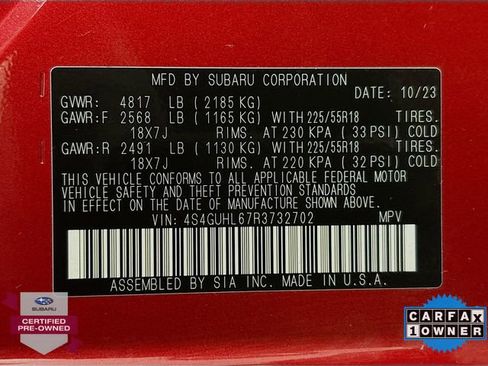 Certified 2024 Subaru Crosstrek 2.5i Limited w/ Popular Package #4A image 30