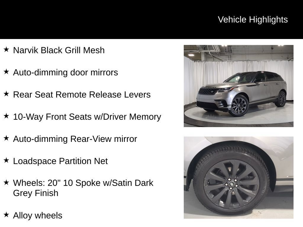 Used 2019 Land Rover Range Rover Velar R-Dynamic SE AWD/4WD image 24