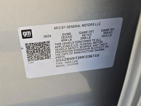 Certified 2024 Chevrolet Malibu LS FWD image 24