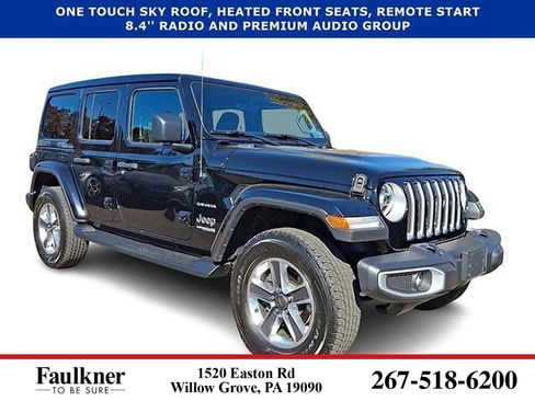 Used 2021 Jeep Wrangler Unlimited Sahara AWD/4WD image 1