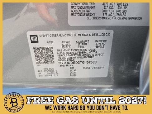 New 2026 GMC Sierra 1500 SLT w/ SLT Premium Plus Package AWD/4WD image 30