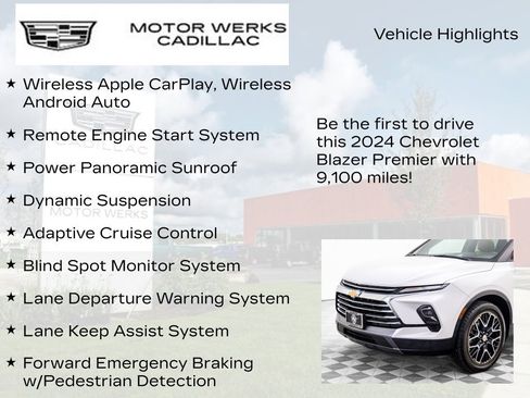 Used 2024 Chevrolet Blazer Premier w/ Driver Confidence II Package image 7