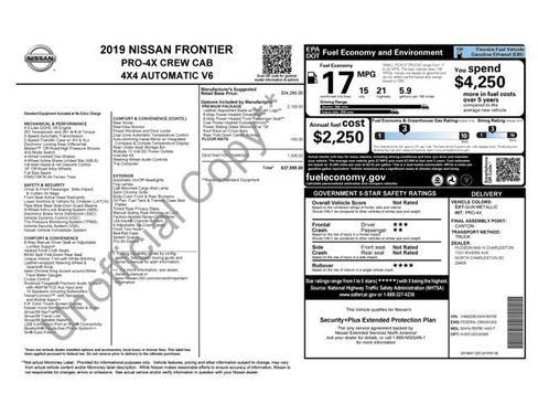 Used 2019 Nissan Frontier PRO-4X w/ Pro-4x Luxury Package AWD/4WD image 6