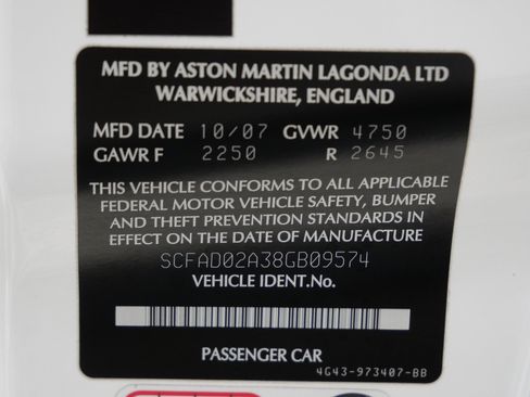 Used 2008 Aston Martin DB9 Volante RWD image 20