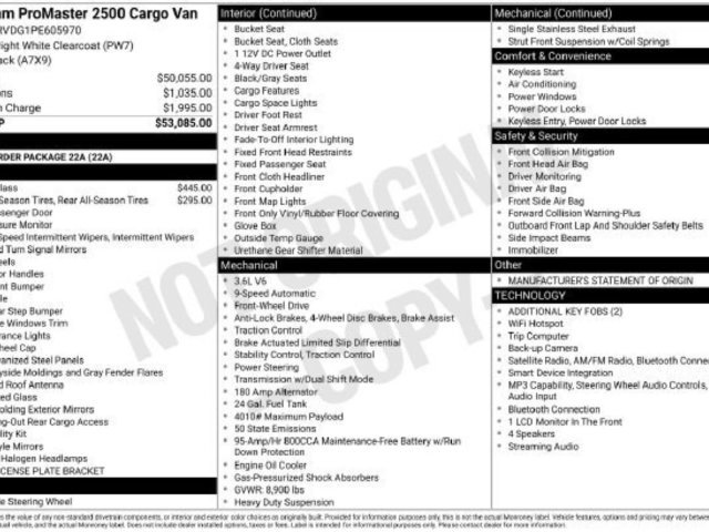 Used 2023 RAM ProMaster 2500 FWD image 47